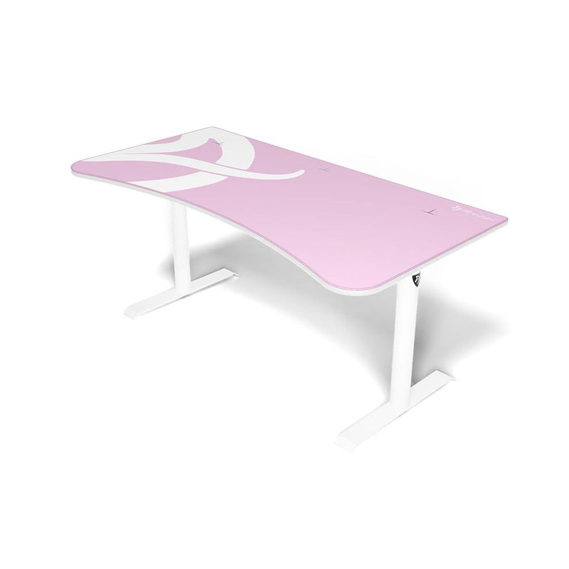 Arozzi Arena Gaming Desk - White/Pink