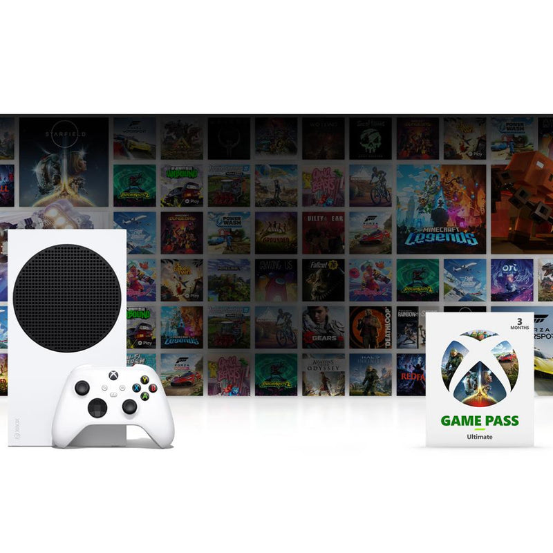 Xbox Series S Starter Bundle - Console, Controller (White) & 3 months of Game Pass Ultimate