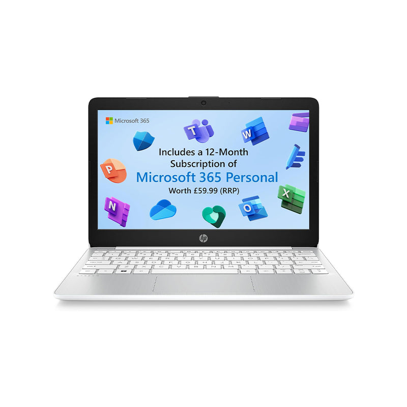 HP Stream Laptop 11.6", 4GB RAM, 64GB eMMC - White (Grade A1 - Like New)