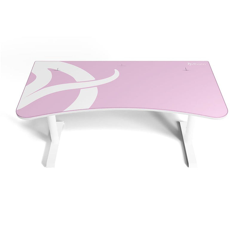 Arozzi Arena Gaming Desk - White/Pink