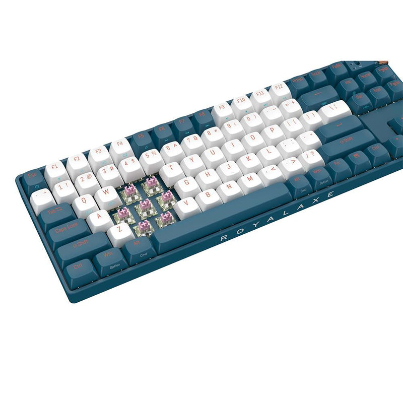 Royalaxe R87 Hot Swappable Mechanical Keyboard - Blue