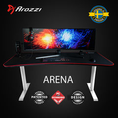 Arozzi Arena Gaming Desk - White