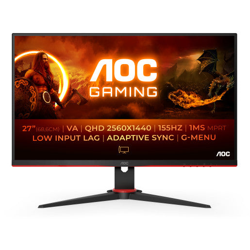 AOC 27" QHD Gaming Monitor (Q27G2E/BK)