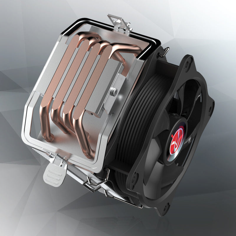 RAIJINTEK AIDOS II Processor Liquid cooling kit 10 cm Black 2 pc(s)