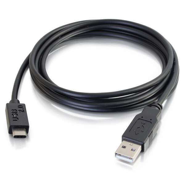 C2G 2m USB 2.0 USB Type C to USB A Cable M/M – USB C Cable Black - image 2