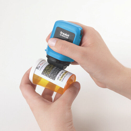 Trodat ID Protector Ink Roller, Sky-Blue, Black Pad, Eng Packaging Instruction Sheet En - image 8
