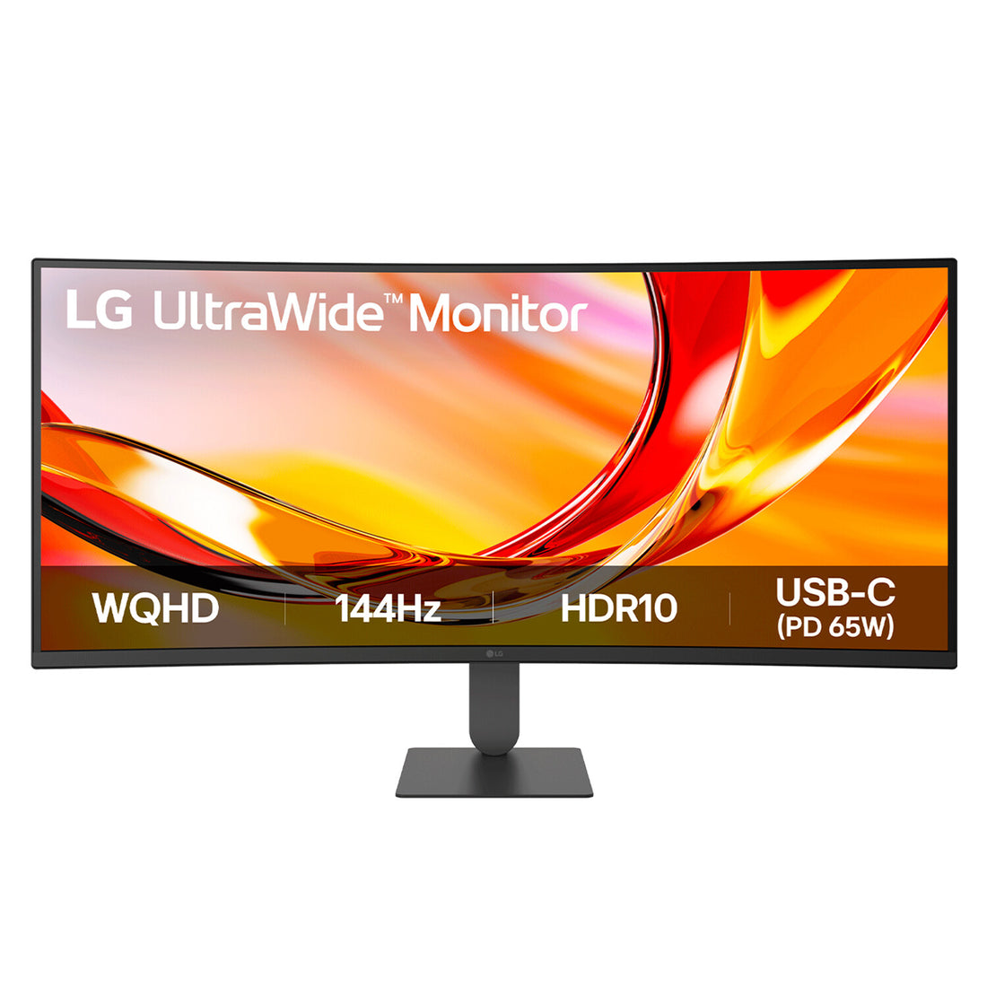 LG UltraWide U6 34U640B-B.AEK, 34-inch WQHD Curved (1800R) 144Hz Monitor, HDR10 and 99% sRGB, AMD FreeSync
