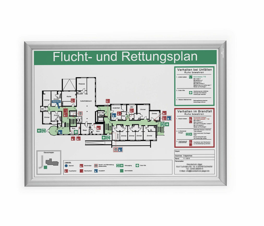 Durable 500823 wall frame 450 x 625 mm Rectangle Silver Aluminium - image 6