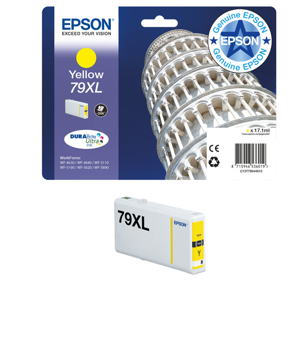 Epson Tower of Pisa Singlepack Cyan 79 DURABrite Ultra Ink