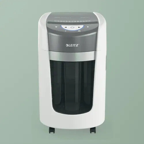 Leitz IQ OptiMax Home Office 225 paper shredder Micro-cut shredding 22.3 cm White, Grey - image 10