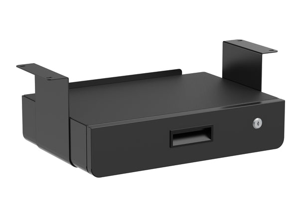 Multibrackets M Under Desk Drawer Lockable Black with Shelf