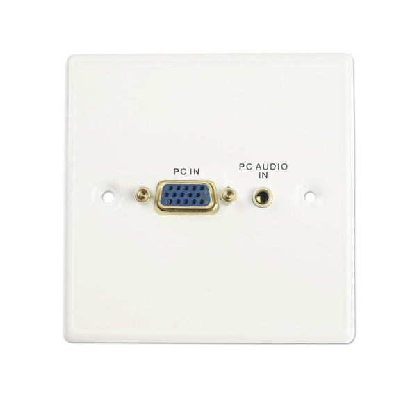 Lindy VGA/Audio Faceplate, Plastic