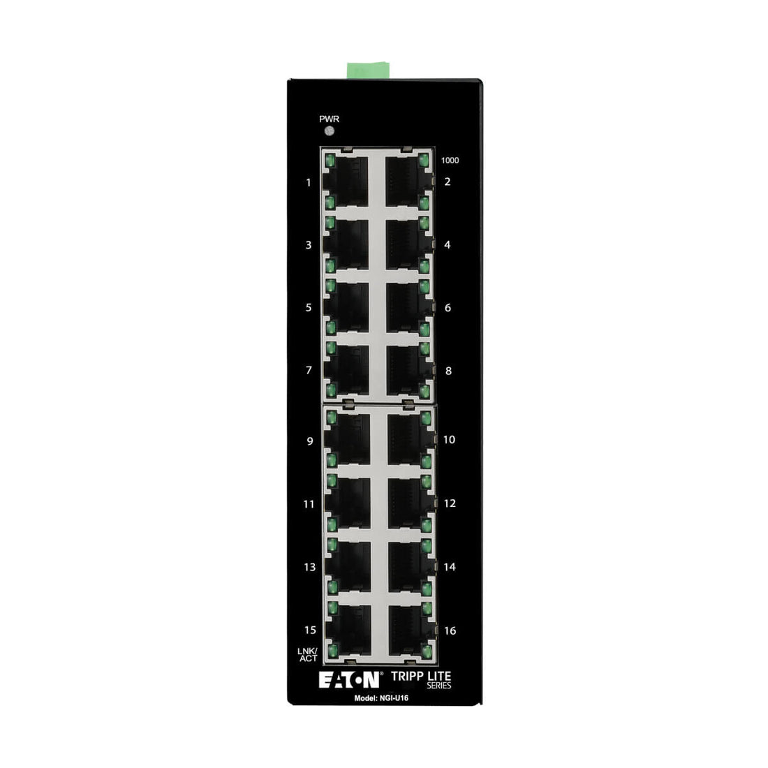 Tripp Lite NGI-U16 16-Port Unmanaged Industrial Gigabit Ethernet Switch - 10/100/1000 Mbps, DIN Mount
