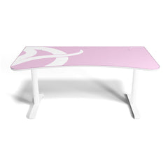 Arozzi Arena Gaming Desk - White/Pink