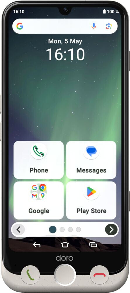 Doro Aurora A30 15.5 cm (6.1") Dual SIM Android 14 4G USB Type-C 6 GB 128 GB 5000 mAh Black, White