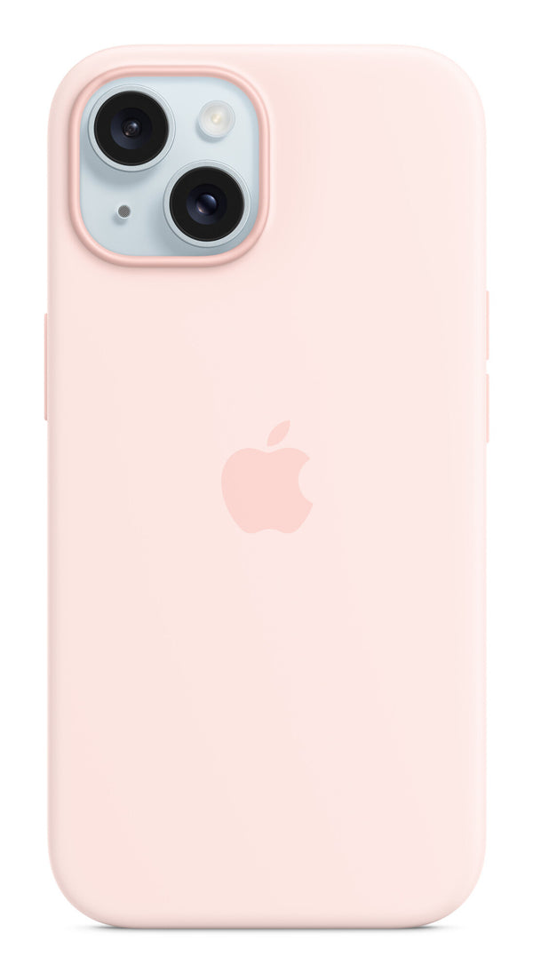 Apple iPhone 15 Silicone Case with MagSafe - Light Pink