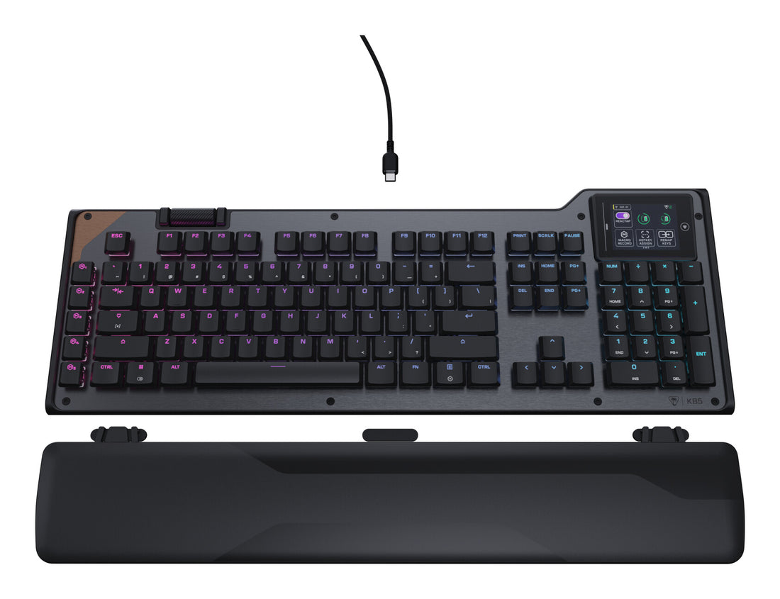 Turtle Beach Command Series KB5 Full-Size Wired Mechanical Gaming Keyboard with 2.4” Touchscreen, Titan - image 3