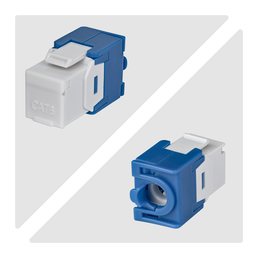 StarTech.com Cat6 Keystone Jack, 24-Pack RJ45 Ethernet Keystone Jacks, UTP Cat6 Wall Jack, 180-Degree - image 4