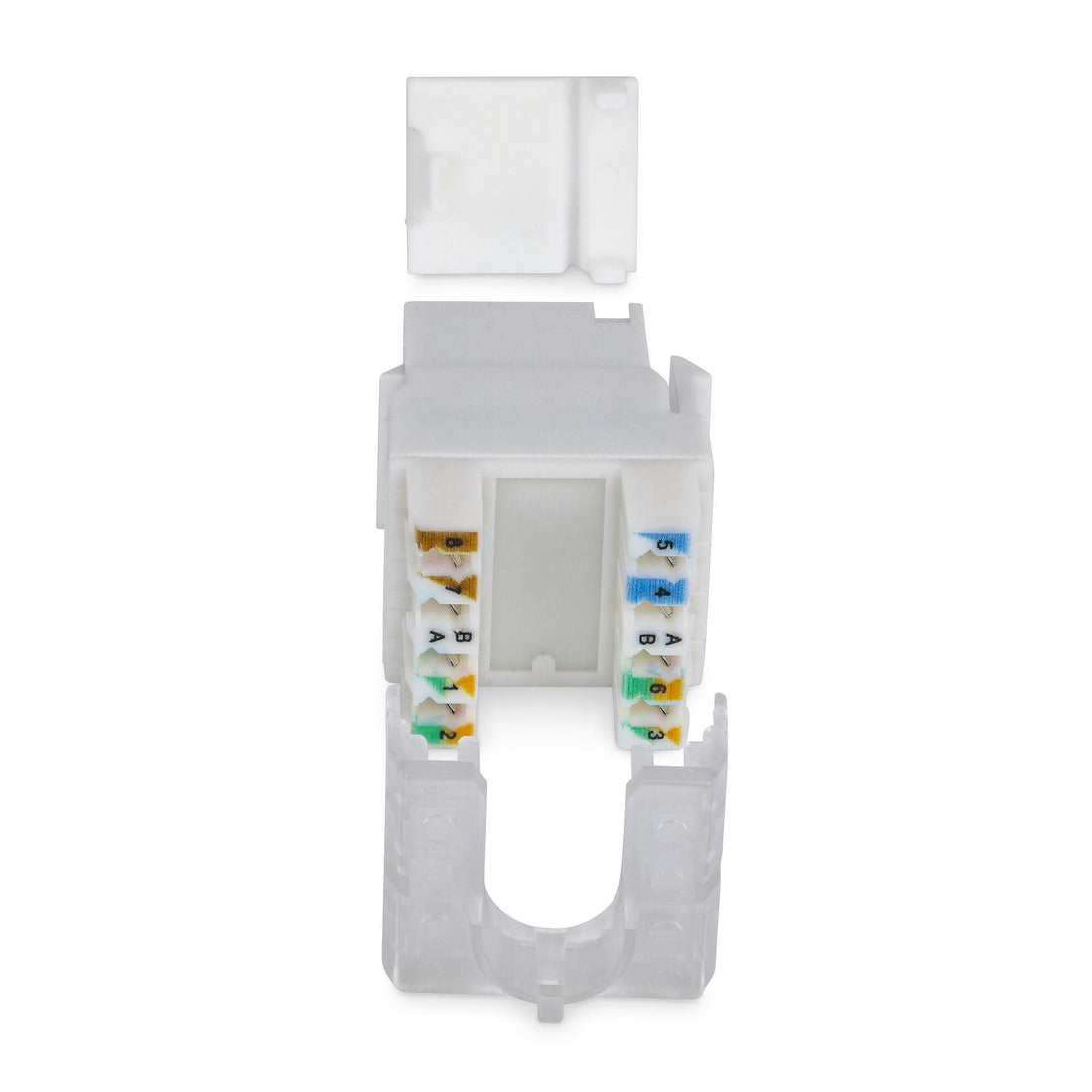 StarTech.com Cat6 Keystone Jack, 24-Pack RJ45 Ethernet Keystone Jacks, UTP Cat6 Wall Jack, 180-Degree 110 - image 2