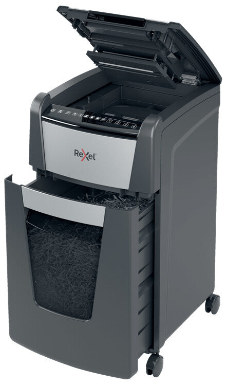 Rexel Optimum AutoFeed+ 300X paper shredder Cross shredding 55 dB 23 cm Black, Silver - image 4