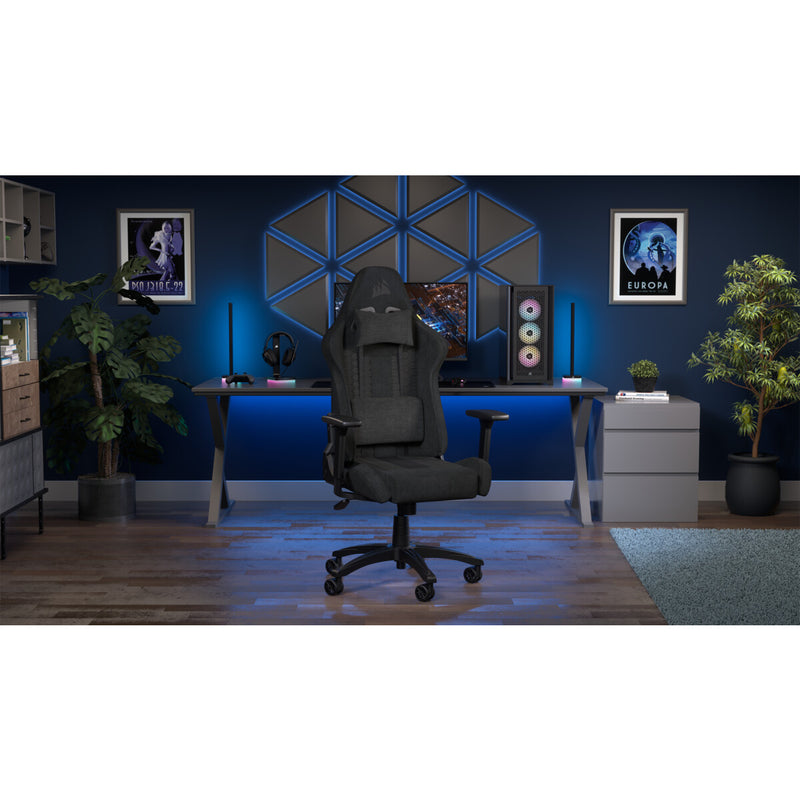 Corsair TC100 RELAXED Universal gaming chair Padded seat Black