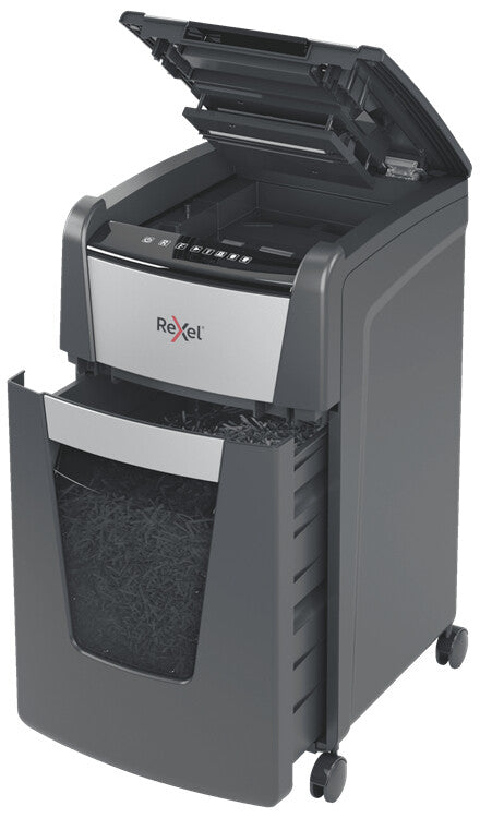Rexel Optimum AutoFeed+ 225M paper shredder Micro-cut shredding 55 dB 23 cm Black, Silver - image 4