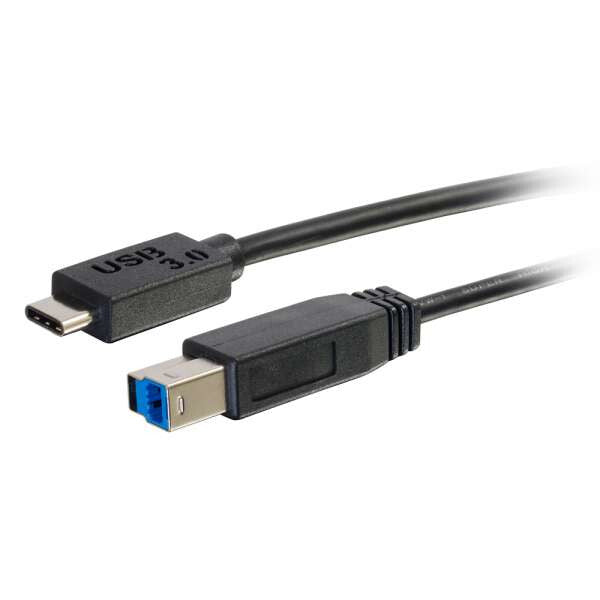 C2G 1m USB 3.1 Gen 1 USB Type C to USB B Cable M/M – USB C Cable Black - image 2