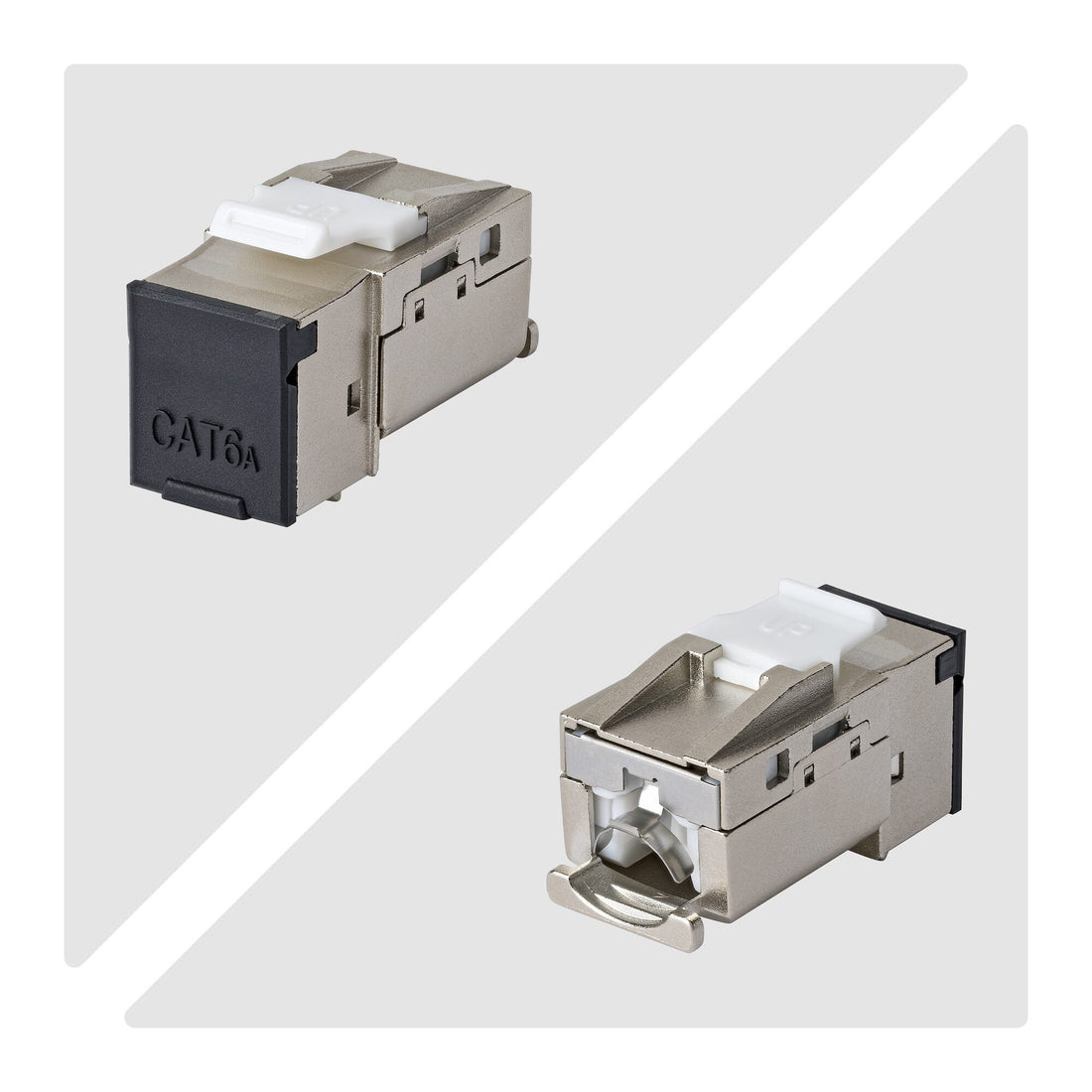 StarTech.com Shielded Cat6a Keystone Jack, 10-Pack RJ45 Ethernet Keystone Jacks, STP Cat6a Wall Jack - image 4