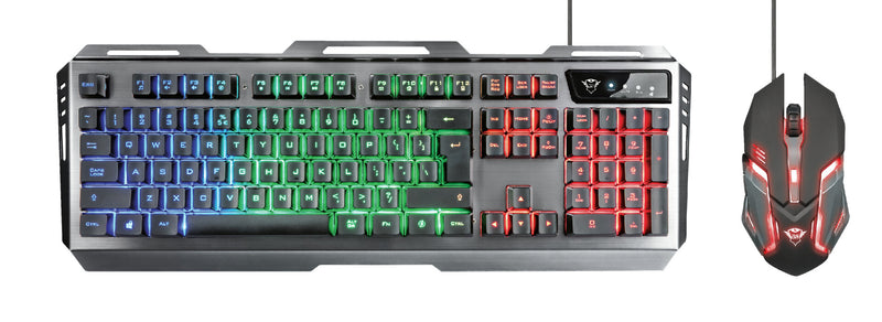 Trust GXT 845 Tural keyboard Mouse included Gaming USB QWERTY UK English Black