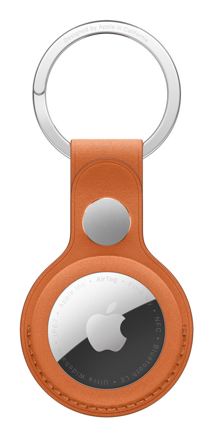 Apple AirTag FineWoven Key Ring - Fox Orange
