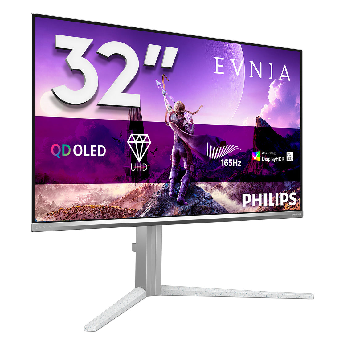 Philips Evnia 6000 32M2N6901A/00 computer monitor 31.5" 3840 x 2160 pixels 4K Ultra HD QD-OLED White - image 3