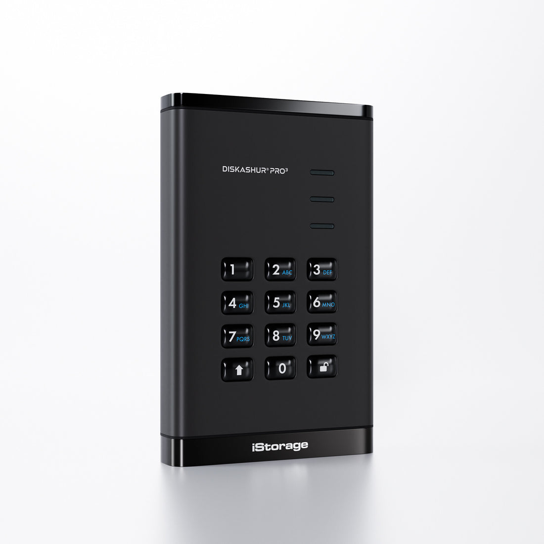 iStorage diskAshur PRO³ HDD 500GB | Secure Portable Hard Drive |FIPS 140-3 Level 3 compliant | AES-XTS 256-bit