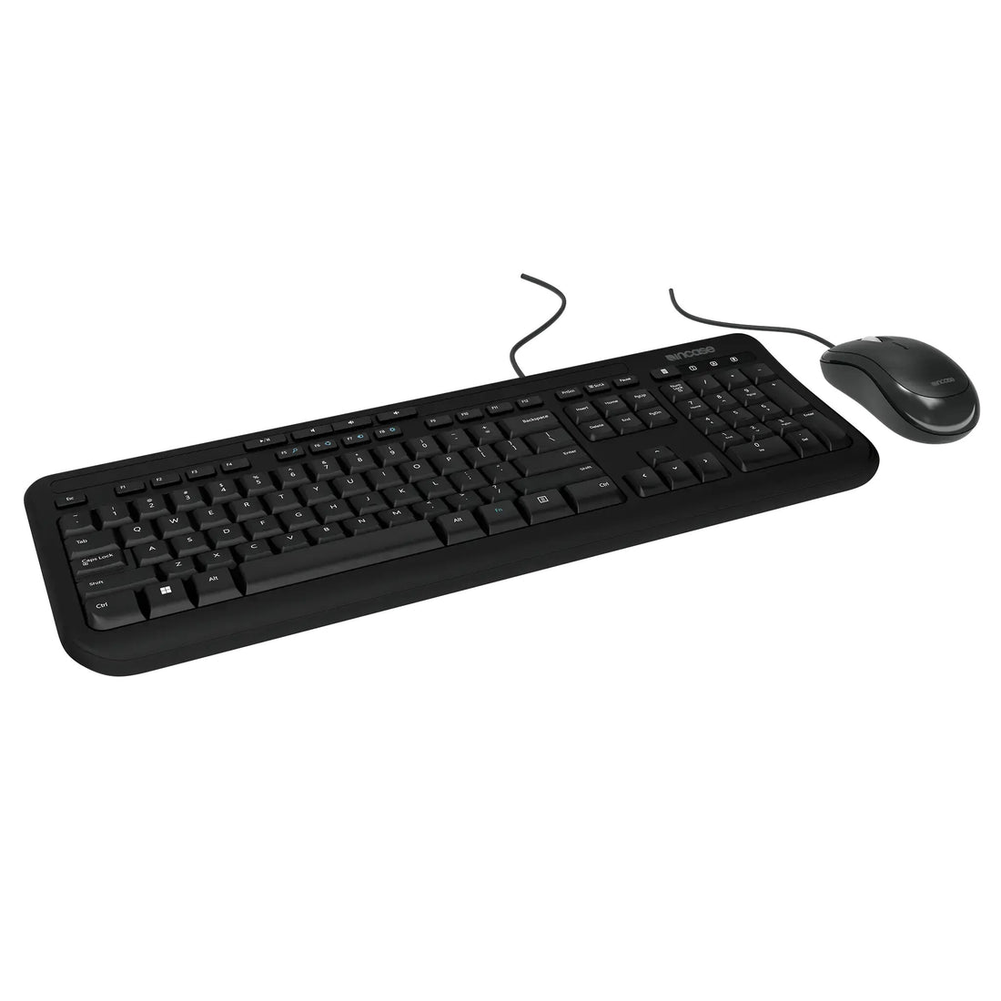 Incase Designed by Microsoft Wired Desktop 600 keyboard Mouse included Universal USB QWERTY German Black - image 4