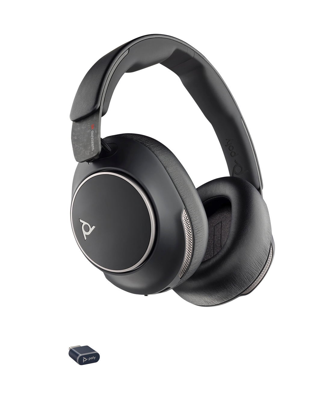 HP Poly Voyager Surround 80 UC USB-C Headset +USB-C/A Adapter