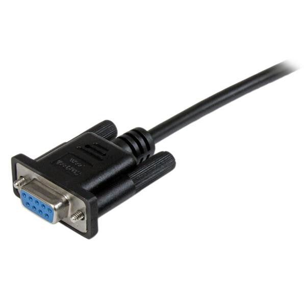 StarTech.com 2m Black DB9 RS232 Serial Null Modem Cable F/F - image 2