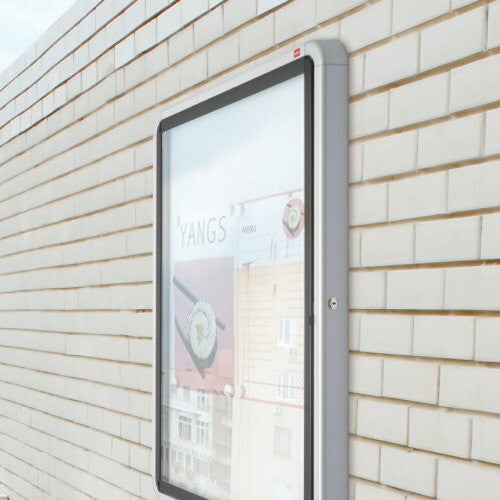 Nobo Premium Plus Outdoor Magnetic Lockable Notice Board 6xA4 - image 8