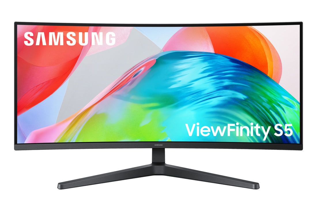 Samsung S55GH computer monitor 34" 3440 x 1440 pixels UltraWide Quad HD LCD Black