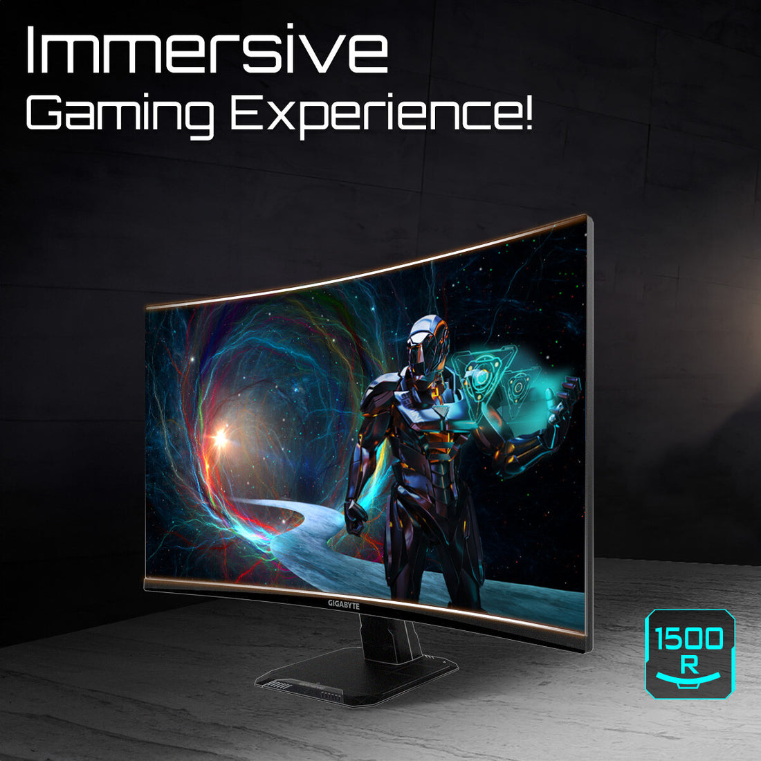 GIGABYTE GS27QCA 27" QHD Curved Gaming Monitor - 2560 x 1440, 180Hz, 1ms, 250 cd/m², FreeSync, HDR Ready, HDMI - image 7