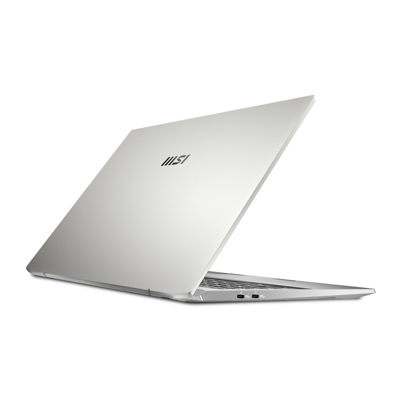 MSI Prestige A16 AI+ A3HMG-028UK AMD Ryzen AI 9 365 Laptop 40.6 cm (16") Quad HD+ 32 GB LPDDR5x-SDRAM 1 TB SSD Wi-Fi 7 (802.11be) Windows 11 Home Silver