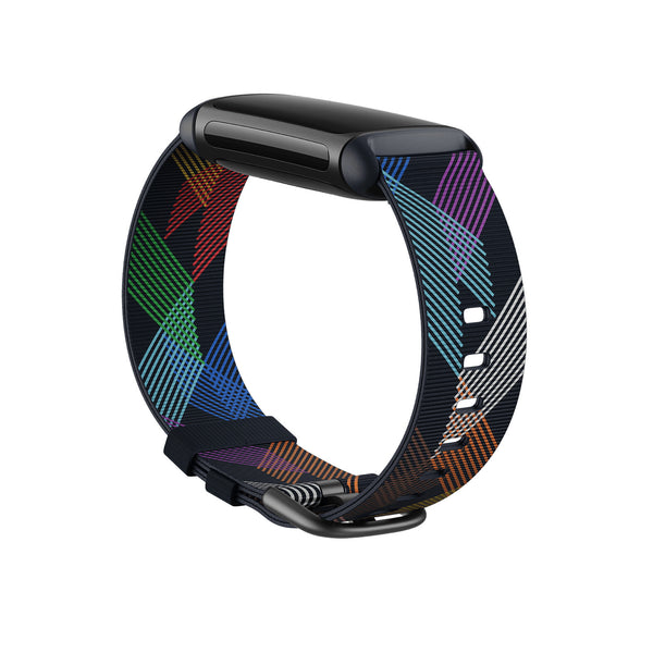 Fitbit Charge5 Woven Band PrismPride S Watch strap