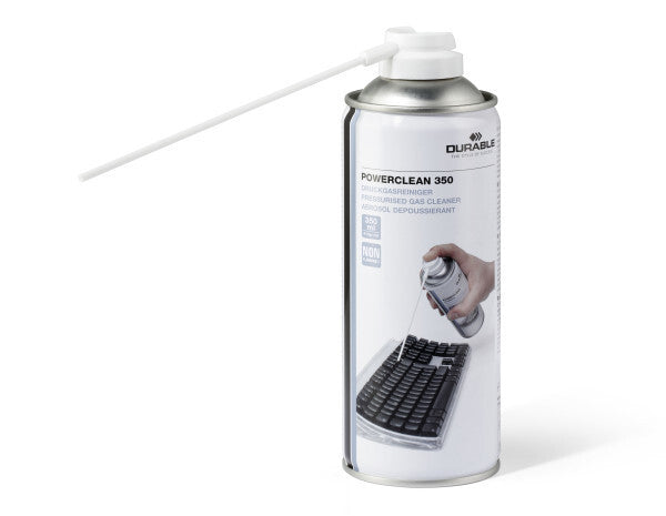 Durable POWERCLEAN 350 compressed air duster 350 ml