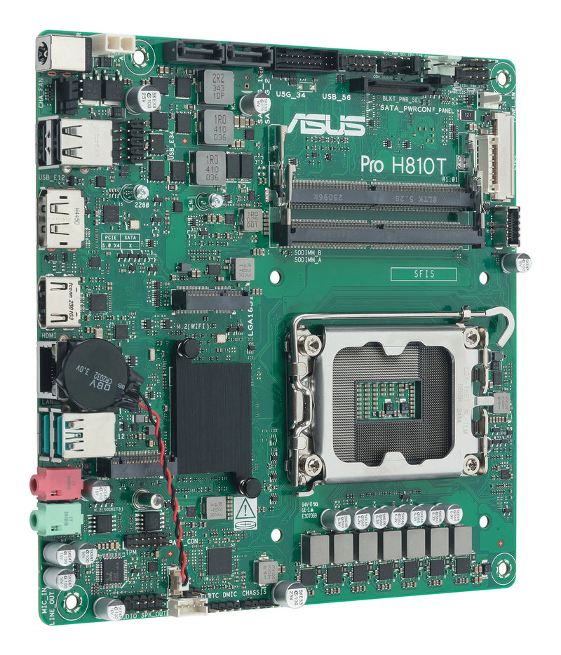 ASUS Pro H810T-CSM Intel H810 LGA 1851 (Socket V1) mini ITX