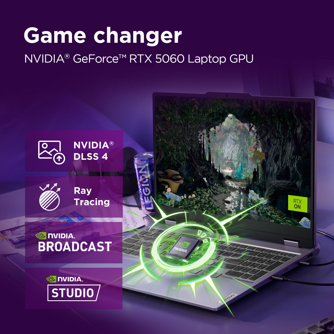 Lenovo LOQ 15IRX10 15.6" Laptop (83JE00M0UK) - Intel Core i7-13700HX, 16GB RAM, 1TB SSD, NVIDIA GeForce RTX 5060, Windows 11 Home