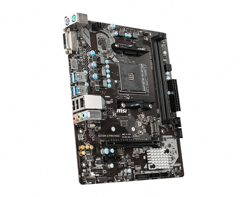 MSI B450M-A PRO MAX motherboard AMD B450 Socket AM4 micro ATX
