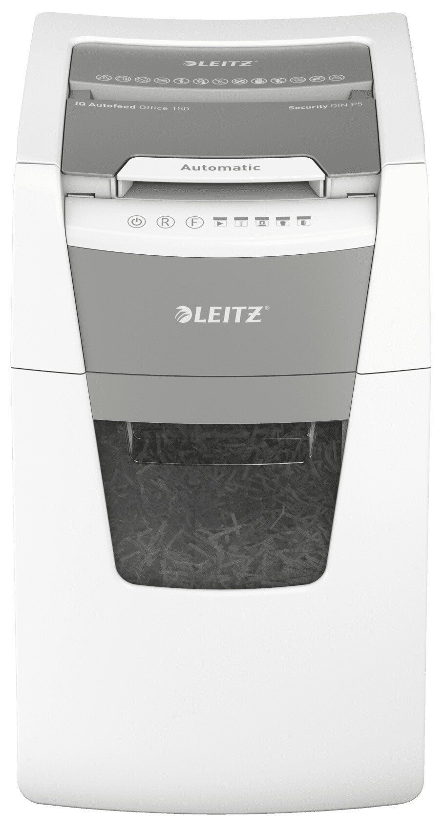 Leitz P5 44L paper shredder Micro-cut shredding 55 dB 23 cm Silver, Black, White, Grey