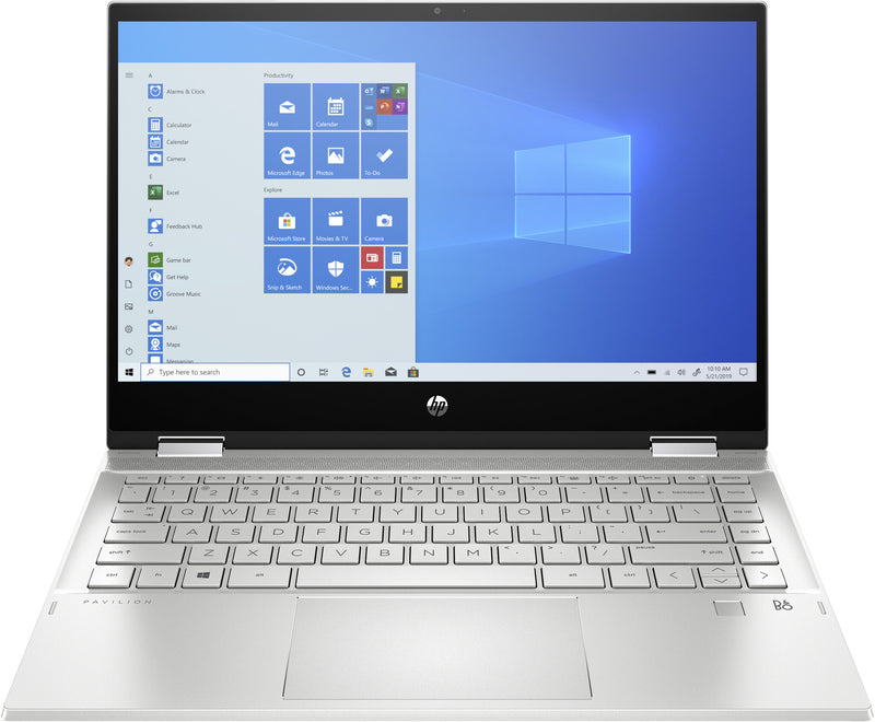 HP Pavilion x360 14-dw0005na Intel® Core™ i3 i3-1005G1 Hybrid (2-in-1) 35.6 cm (14") Touchscreen Full HD 8 GB DDR4-SDRAM 128 GB SSD Wi-Fi 5 (802.11ac) Windows 10 Home in S mode Silver