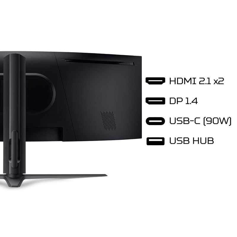 Acer Predator Z57 curved ultra-wide MiniLED gaming monitor - 57", 32:9, MiniLED, 1000R curve, Double 4K Ultra HD, 240Hz, 1ms, AMD FreeSync Premium, DisplayHDR 1000, HDMI, DP & USB-C