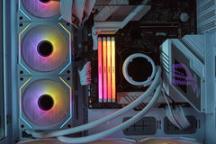 Kingston Technology FURY 64GB 6400MT/s DDR5 CL32 DIMM (Kit of 2) Renegade RGB White XMP
