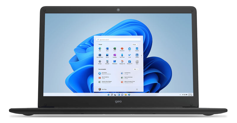 Geo Computers GeoBook 140 Intel® Celeron® N N4020 Laptop 35.8 cm (14.1") HD 4 GB LPDDR4-SDRAM 64 GB eMMC Wi-Fi 5 (802.11ac) Windows 11 Home in S mode Grey