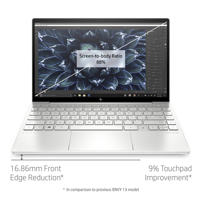 HP ENVY 13-ba0010na Intel® Core™ i7 i7-10510U Laptop 33.8 cm (13.3") Touchscreen Full HD 16 GB DDR4-SDRAM 1 TB SSD NVIDIA GeForce MX350 Wi-Fi 6 (802.11ax) Windows 10 Home Silver